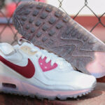 Nike Air Max 90 blanche recyclée (semelle transparente rose) (5)