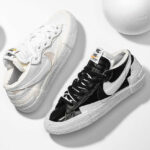 Nike Blazer Low x Sacai White Black Patent Leather 150x150