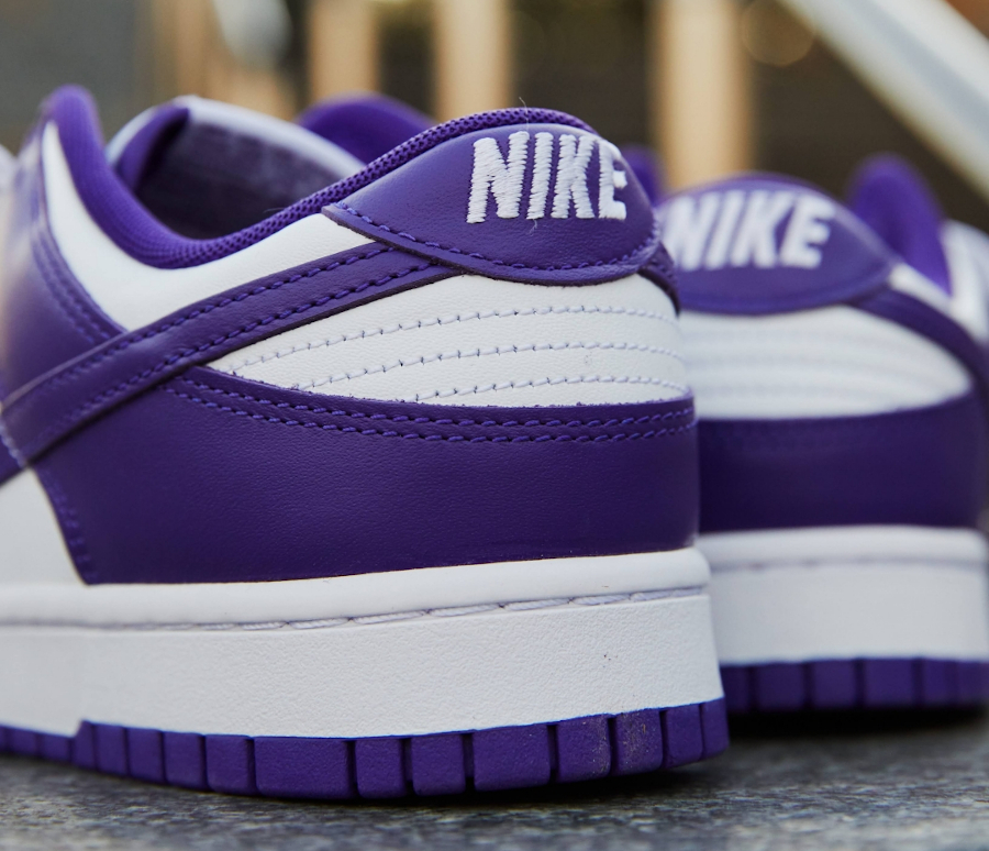 Nike Dunk Low blanche et violet (3)