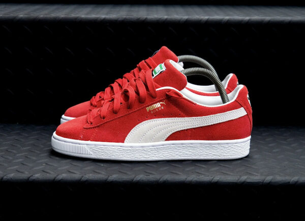 Puma Marble Suede XXI rouge pas cher 374915-02