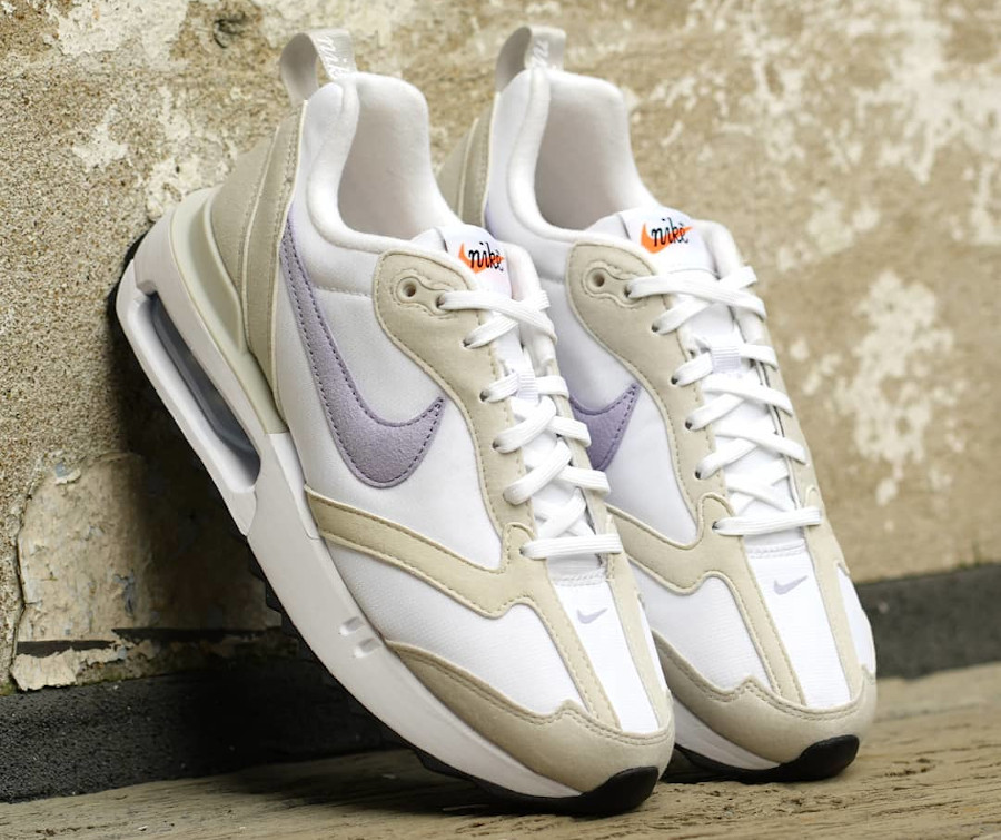 Nike Air Max dawn blanche grise et violette (1)