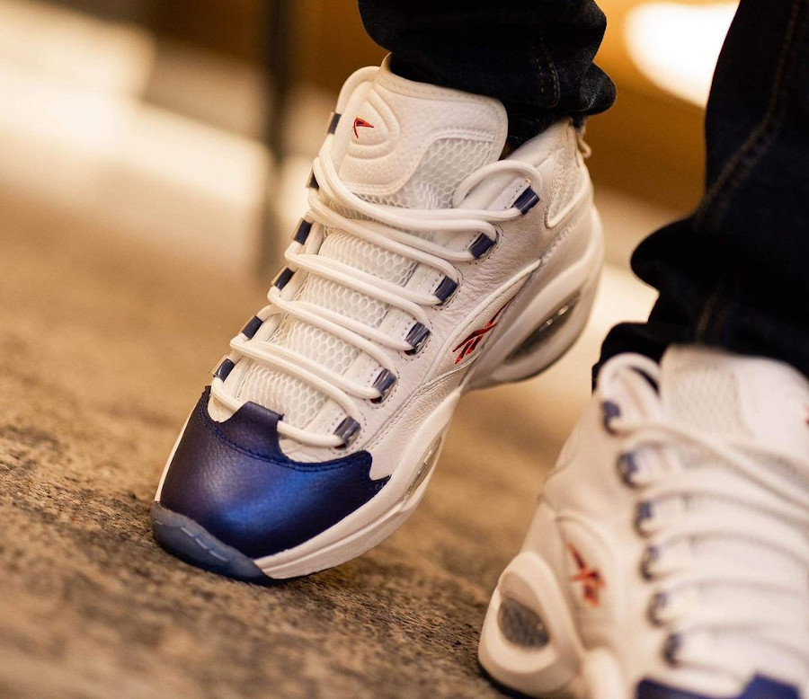 Reebok Question Mid bout bleue (4)