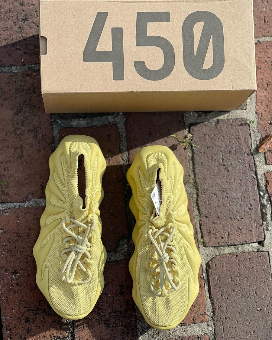 Adidas Yeezy 450 jaune pastel (3)