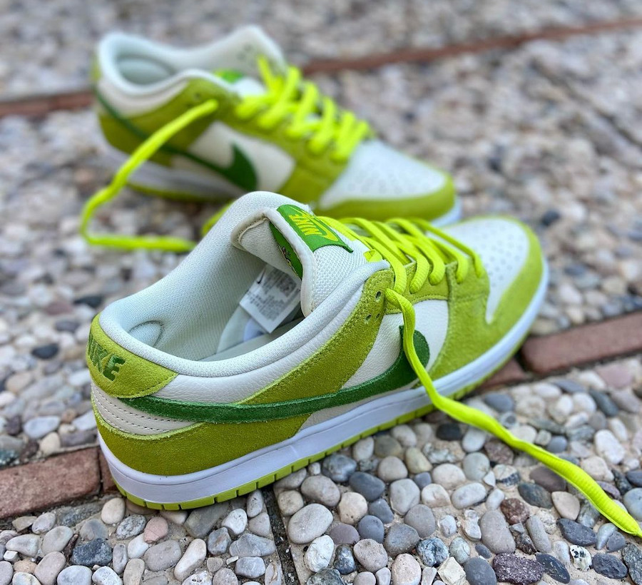 Nike SB Dunk Low Pro vert pomme (2)