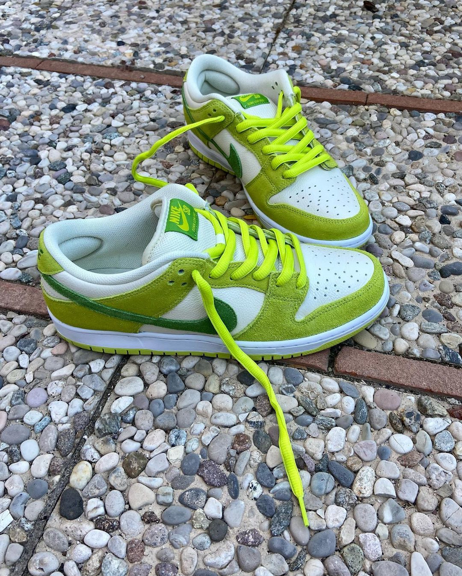 Nike SB Dunk Low Pro vert pomme (3)