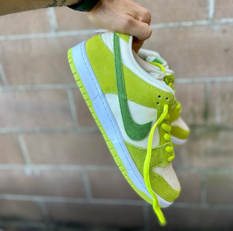 Nike SB Dunk Low Pro vert pomme (4)