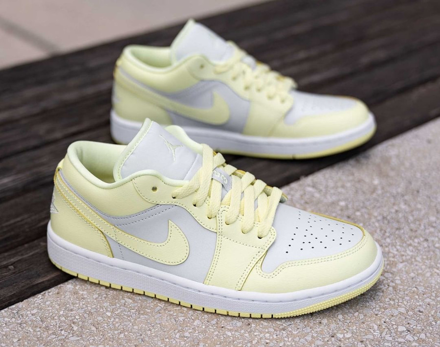 Jordan jaune top et blanche