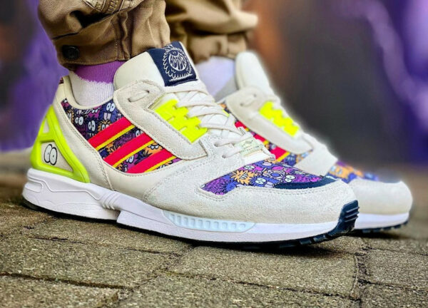 Adidas ZX 8000 KL monstres poilus on feet