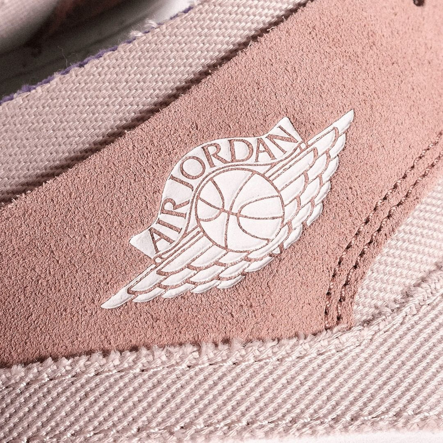 Air Jordan 1 High Zoom Air Comfort rose et beige (4)