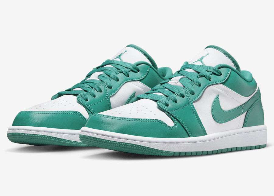 Air Jordan 1 Low White New Emerald