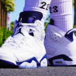 Air Jordan 6 blanche et bleu marine (2)