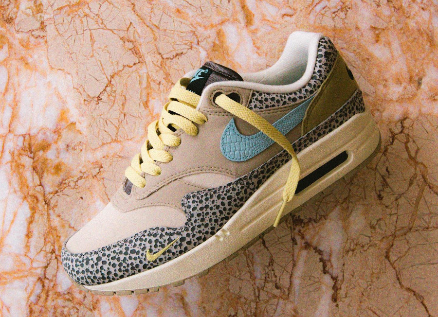 Nike Air Max 1 Animal 2022 beige et gris taupe (2)