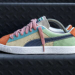 Puma Suede en velours côtelé orange rose bleue (6)