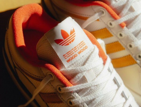 Adidas Forum Low 84 Woodwood blanche jaune et orange (2)