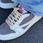 Air Jordan 1 Low Cactus Jack beige et marron café (7)