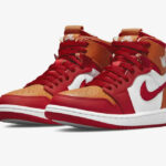 Air Jordan 1 Zoom Air Comfort oarnge rouge et blanche (1)