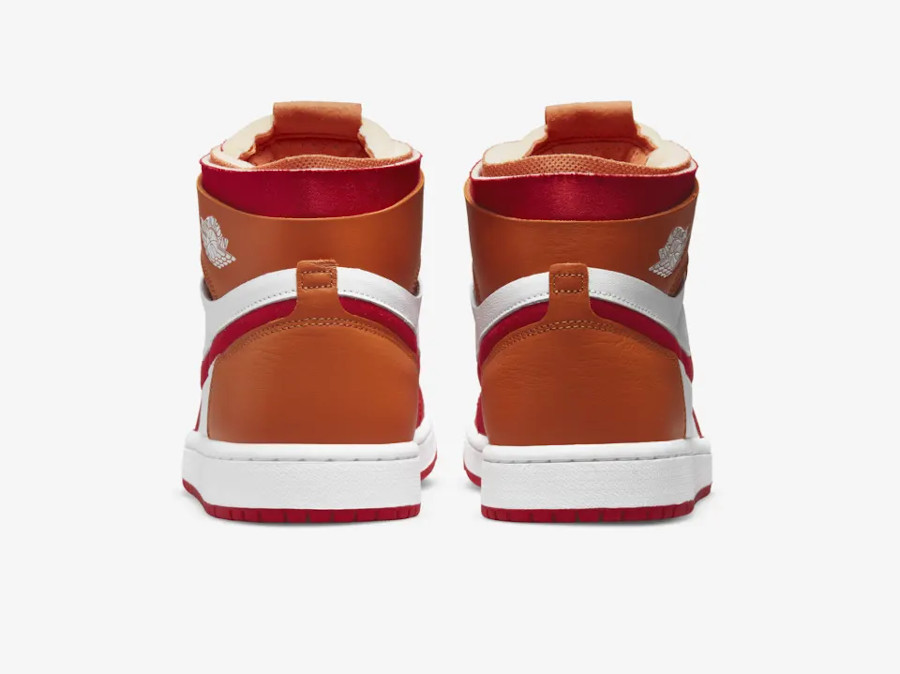 Air Jordan 1 Zoom Air Comfort oarnge rouge et blanche (3)