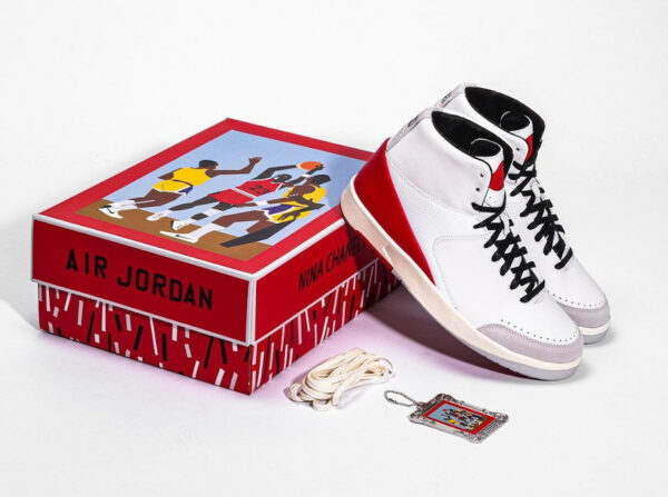 Air Jordan 2 High NCA blanche et rouge (1)