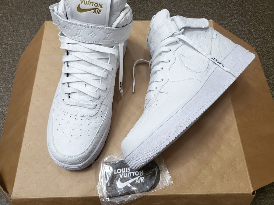 LV x Nike Air Force 1 Mid blanche (2)