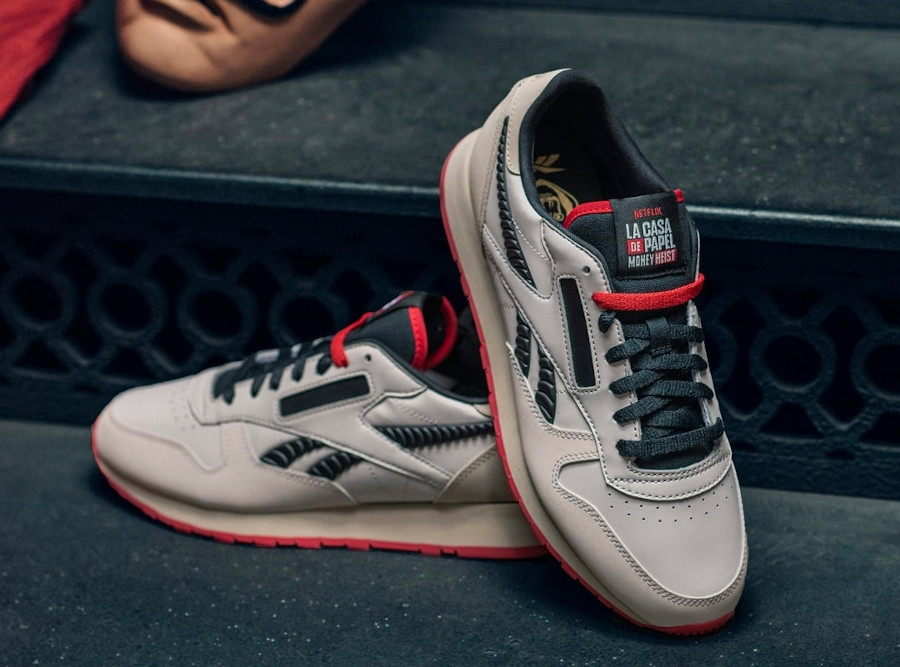 Reebok-Classic-Leather-x-La-Casa-de-Papel-pas-cher