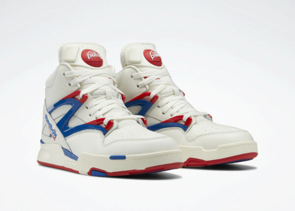 Reebok Pump Omni Zone II blanche bleue et rouge 2022 (2)