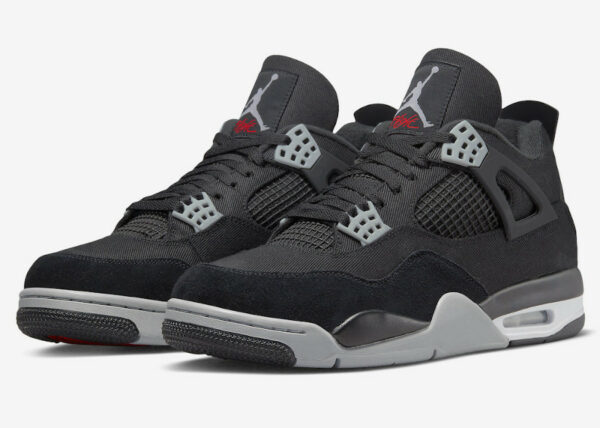 Air-Jordan-4-Black-Canvas-