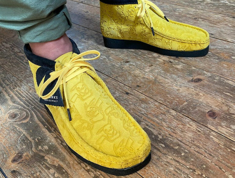 Clarks Wallabee Pokkimon on feet