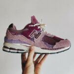 Кросівки new balance 327 w déchirée violette rose et mauve (1)