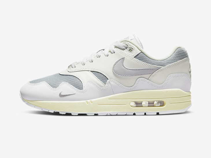 Nike Air Max 1 x Patta White Metallic Silver