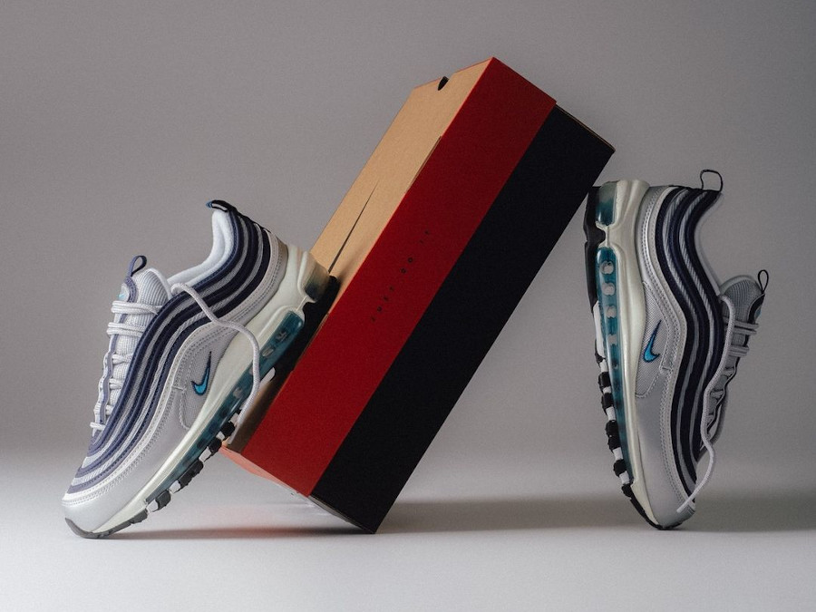 Nike Air Max 97 Metallic Silver Bullet Chlorine Blue DQ9131 001
