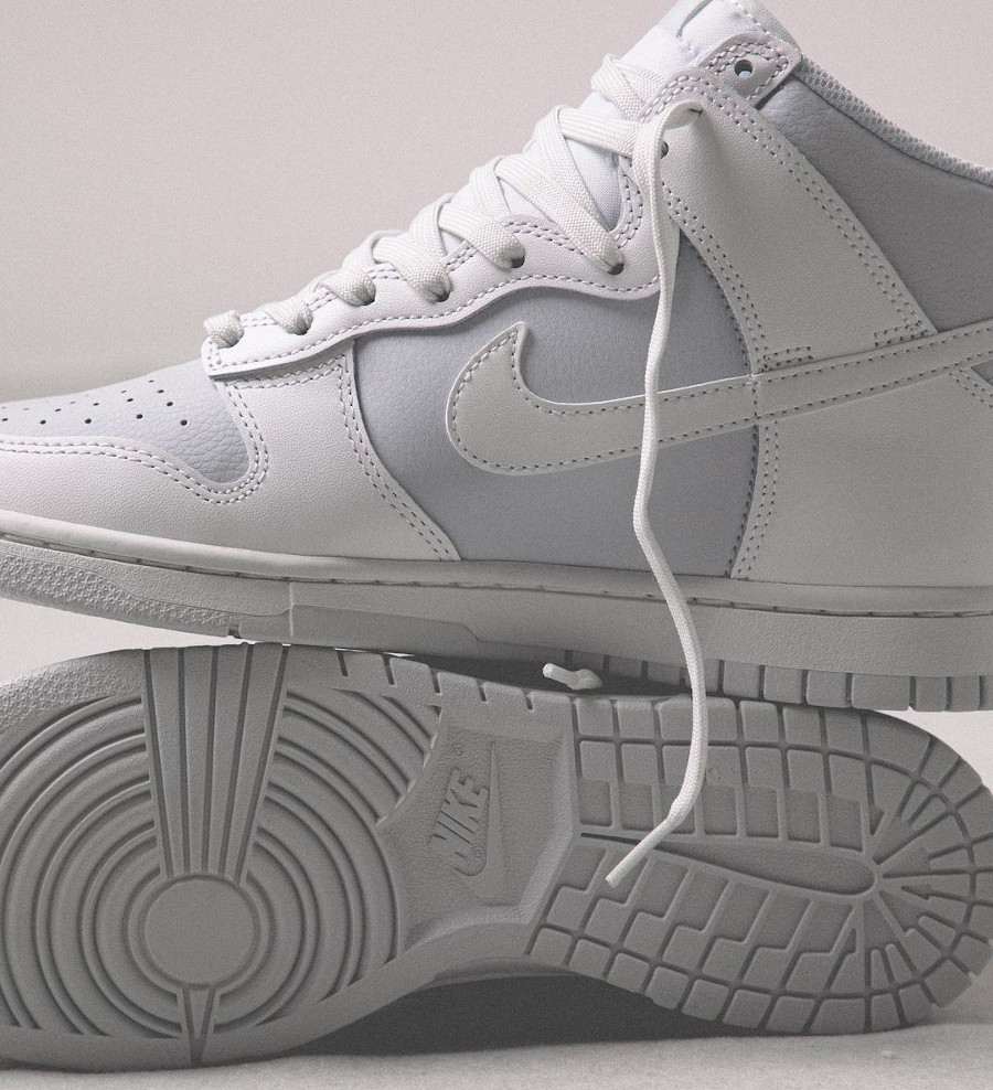 Nike Dunk High blanche et grise (1)