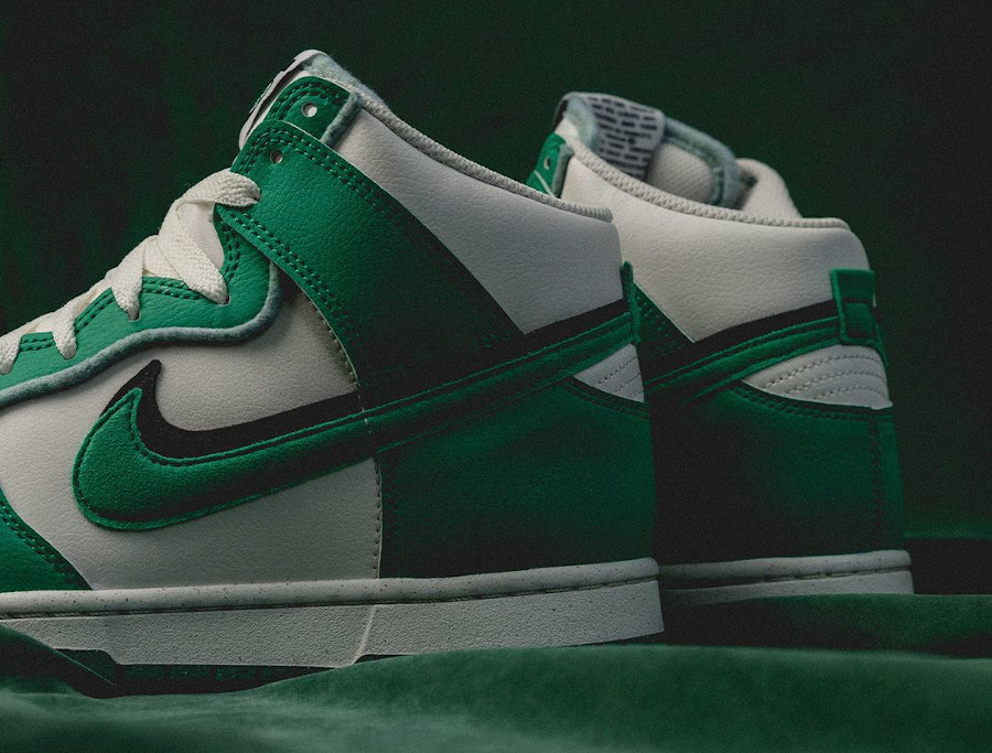 Nike Dunk High blanche et verte 2022 (2)