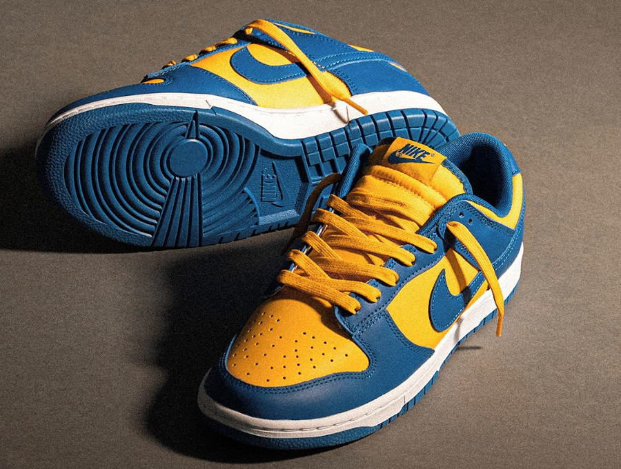 Nike Dunk Low Retro jaune et bleue 2022 (2)