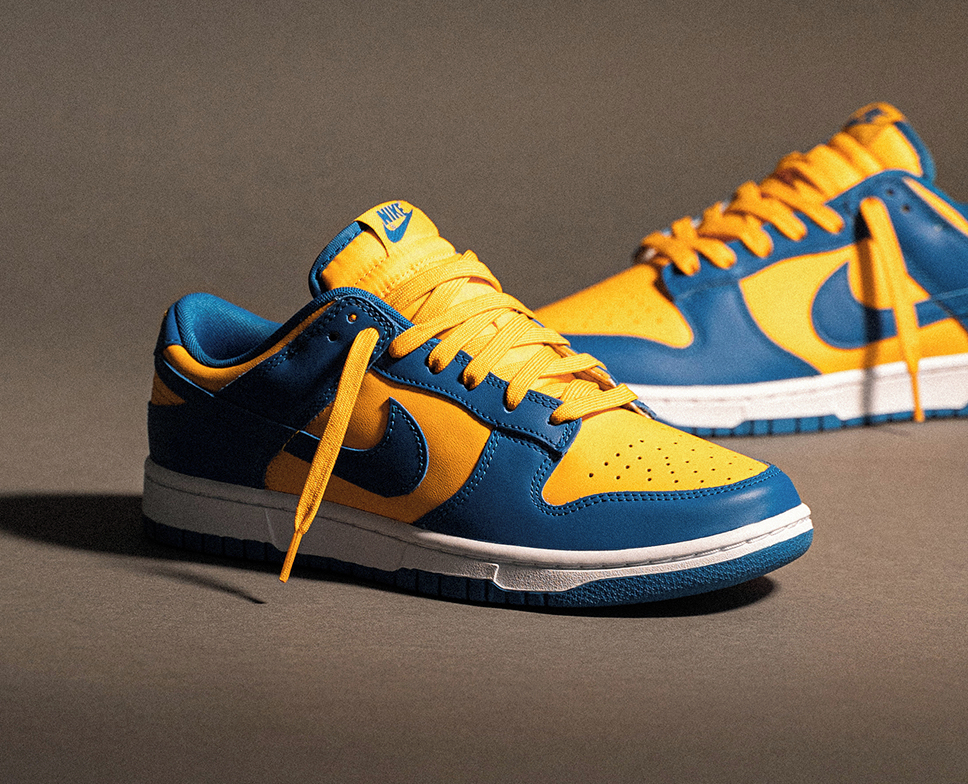 Nike Dunk Low Retro jaune et bleue 2022 (5)