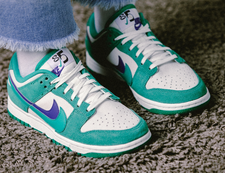 Nike Dunk Low lapis bleu foncé et violette on feet (1)