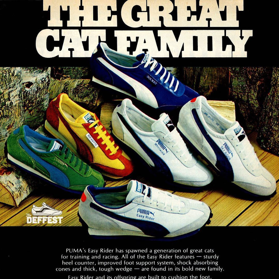 publicité Puma The Great cat Family de 1979