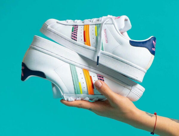 Adidas Superstar femme 2022 3 bandes arc-en-ciel (3)