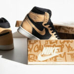 Air Jordan 1 Hi beige et denim noir (1-2)