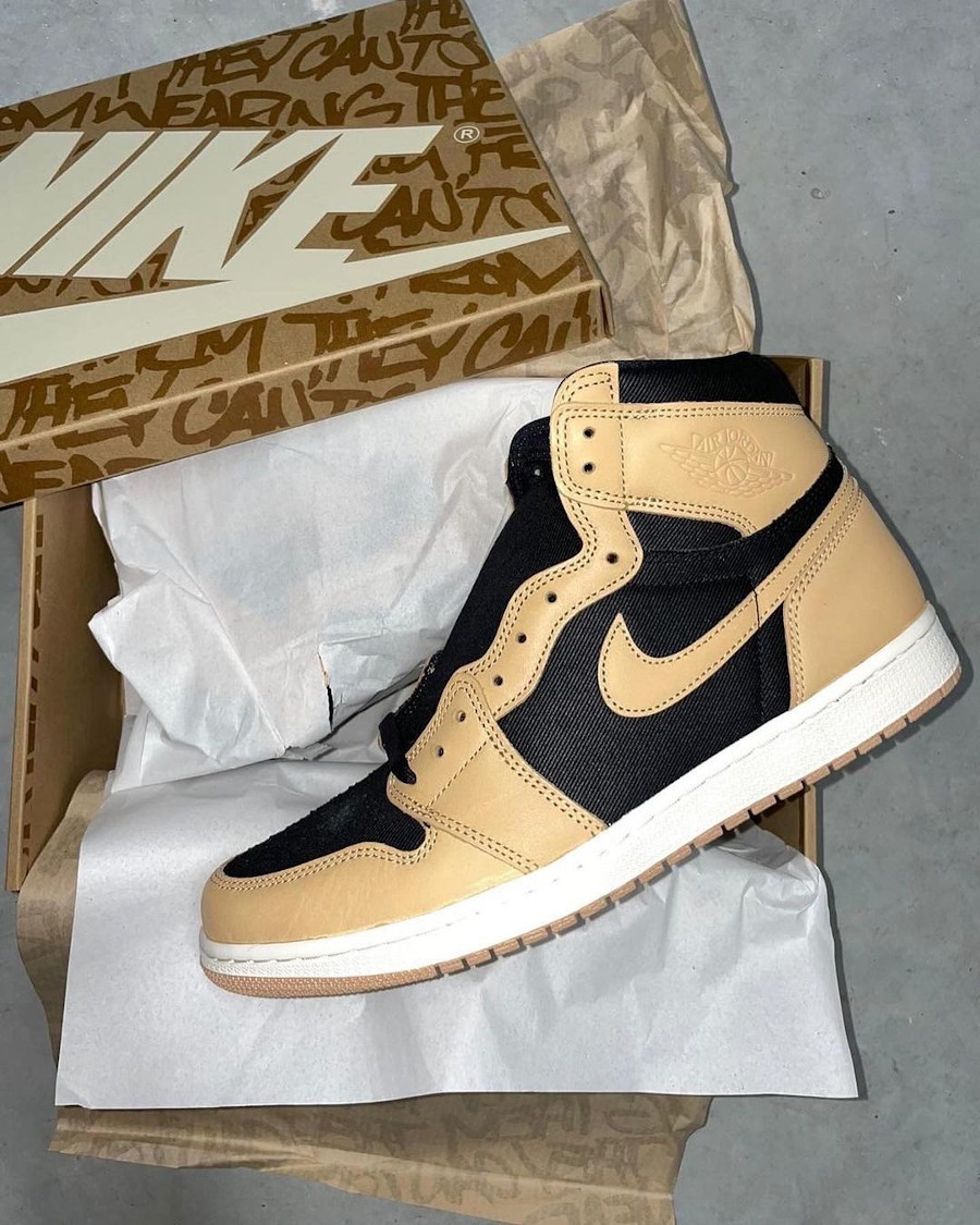 Air Jordan 1 High OG Heirloom Vachetta Tan Brun vachette