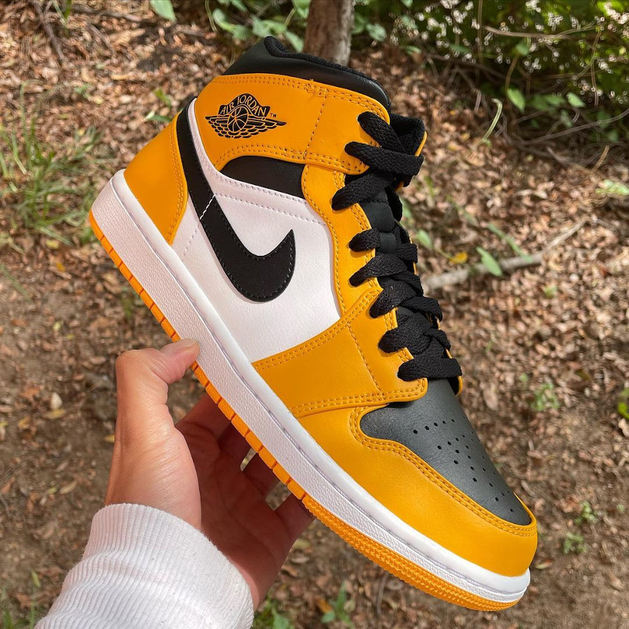 Jordan yellow toe mid sale