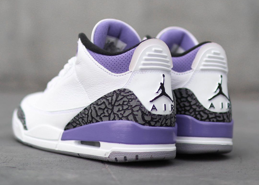 Air Jordan 3 blanche et violette (1)