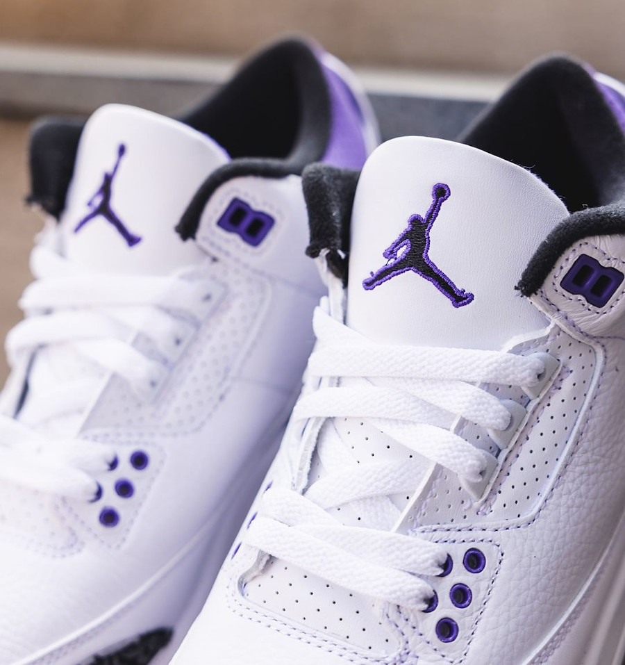 Air Jordan 3 blanche et violette (2)