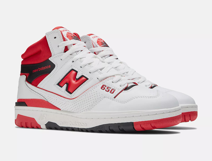 New Balance 650 White Red