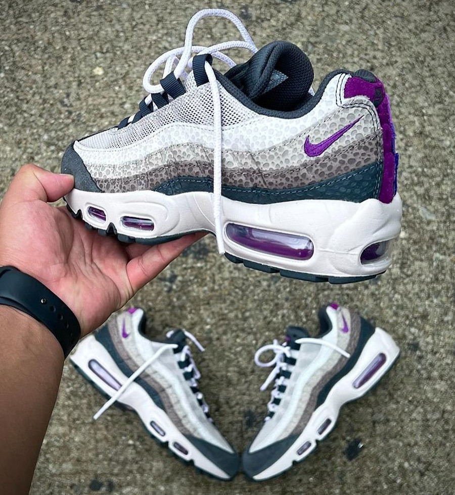 Nike Air Max 95 Animal grise et violette (5)