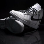 Nike Dunk High blanche et noire (1)