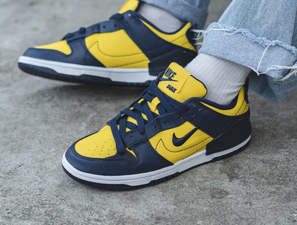 Nike Dunk Low Disrupt 2 bleu foncé et jaune (3)