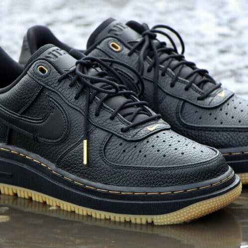 Nike Air Force 1 Luxe Black Bucktan Gum Moutarde ocre DB4109