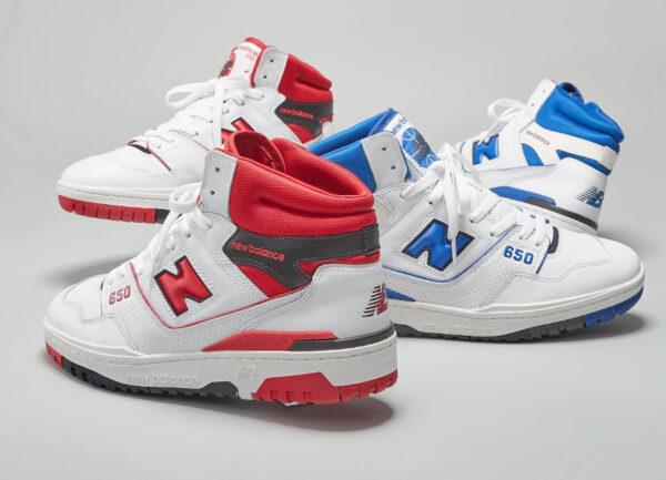 New Balance 650 White Red Blue