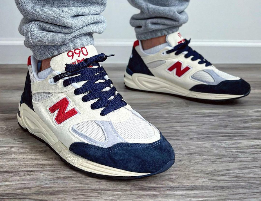 New Balance 990v2 Independence Day on feet (2)