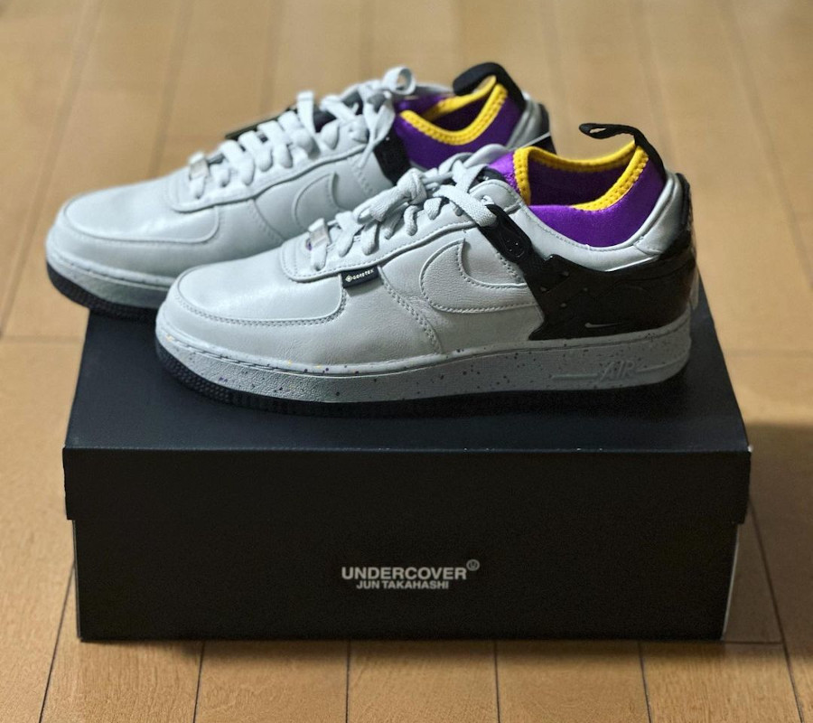 Nike Air Force 1 Low Takahashi grise violette et jaune (1)